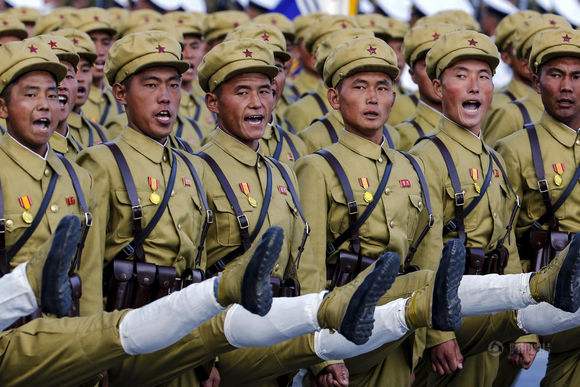 朝鮮閱兵時的抗日革命鬥爭時期方隊