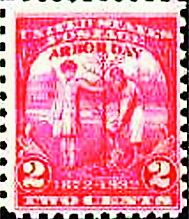 世界首枚植樹節郵票