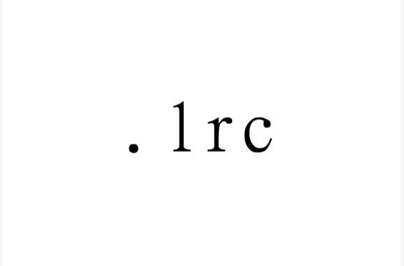lrc(歌詞檔案的擴展名)