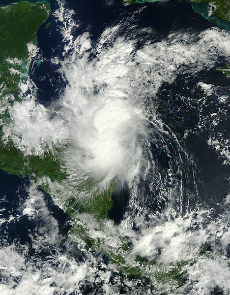 熱帶風暴漢娜 衛星雲圖