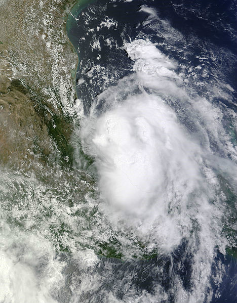 熱帶風暴多利 衛星雲圖