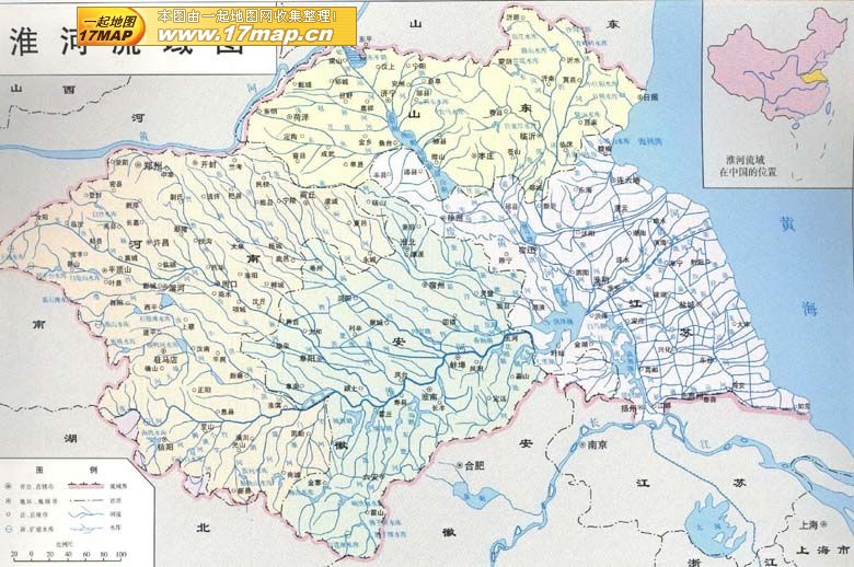 淮河流域圖