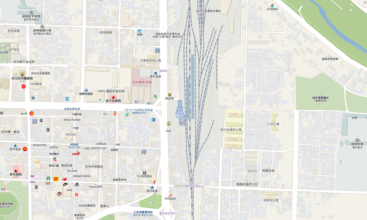 慶州地圖圖片