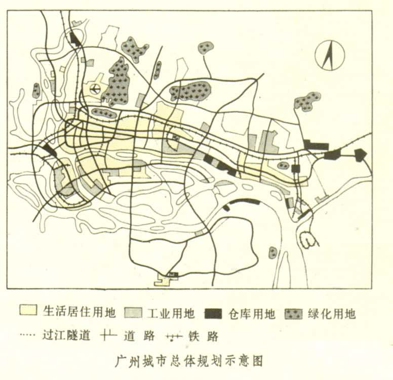 廣州城市規劃示意圖