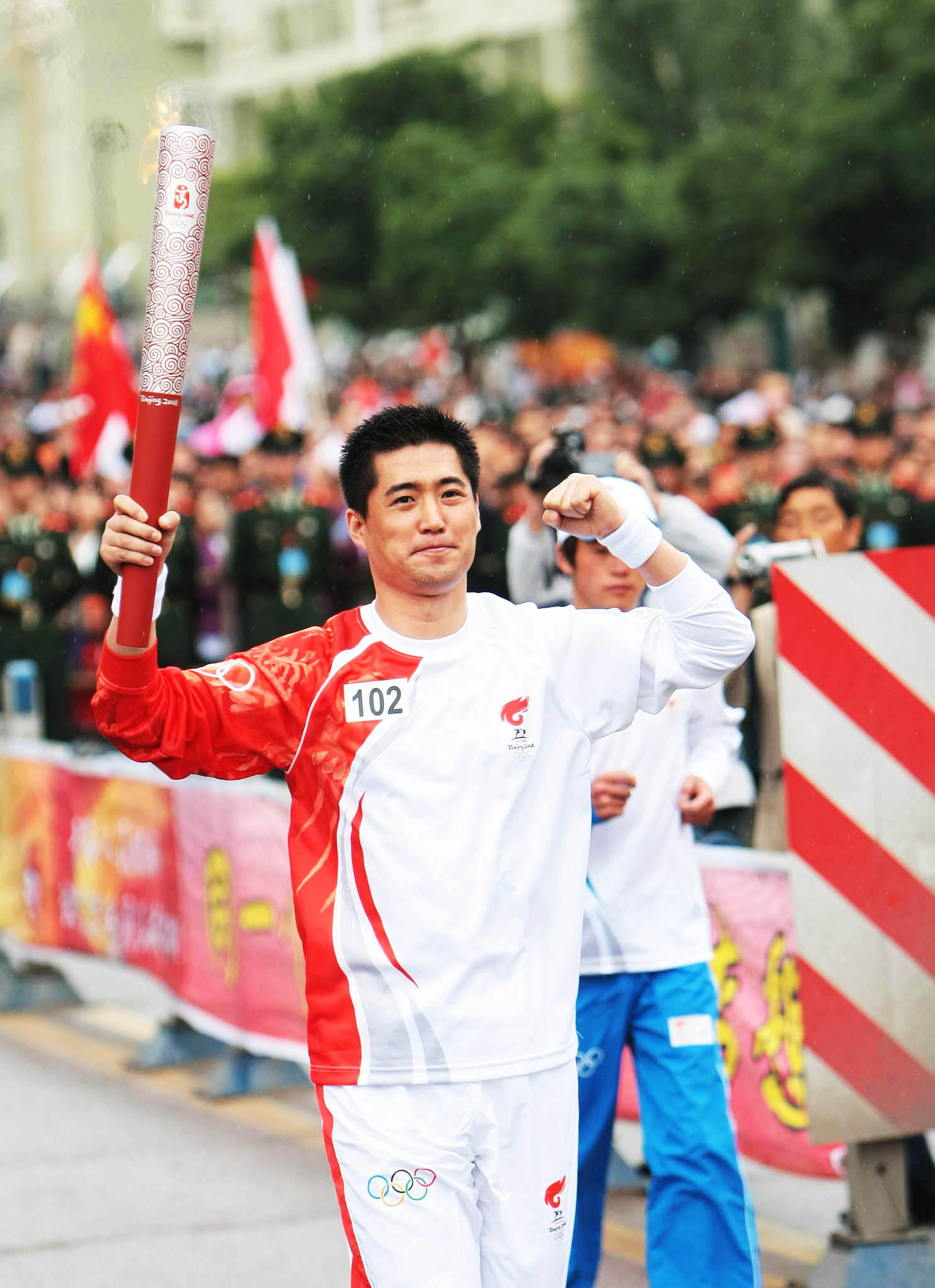 张明亮担任2008北京奥运会火炬手