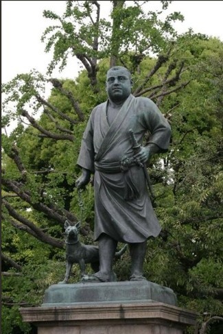 上野公園內的西鄉隆盛塑像