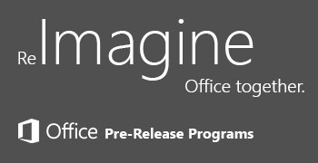 Office Pre-Release Programs 口號