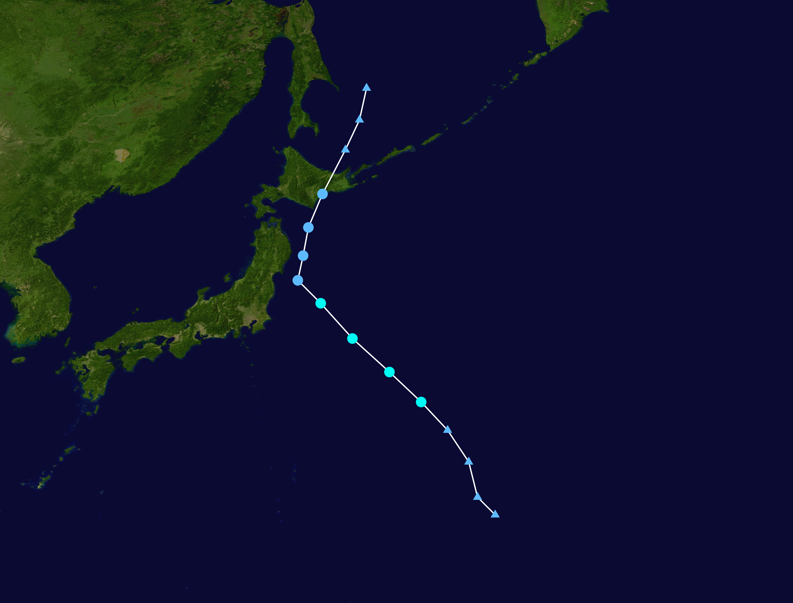 熱帶風暴圓規 路徑圖
