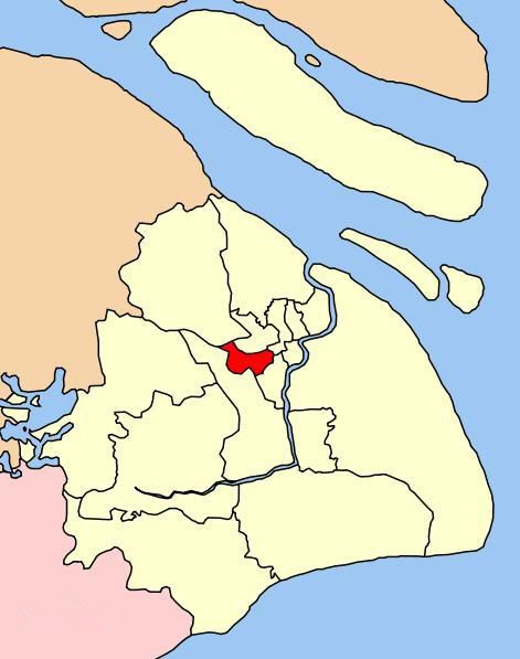 長寧區在上海市的位置圖