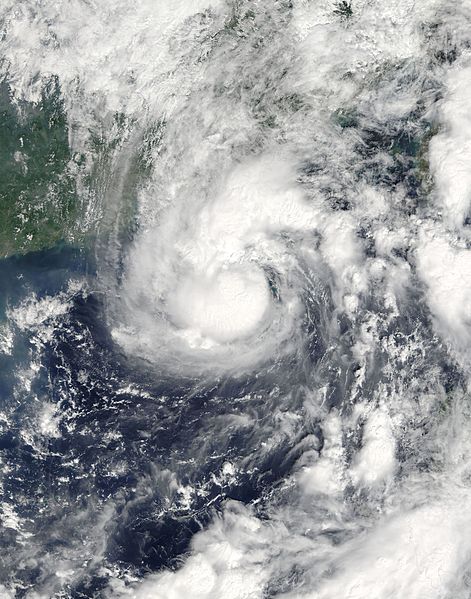 強熱帶風暴艾利 衛星雲圖