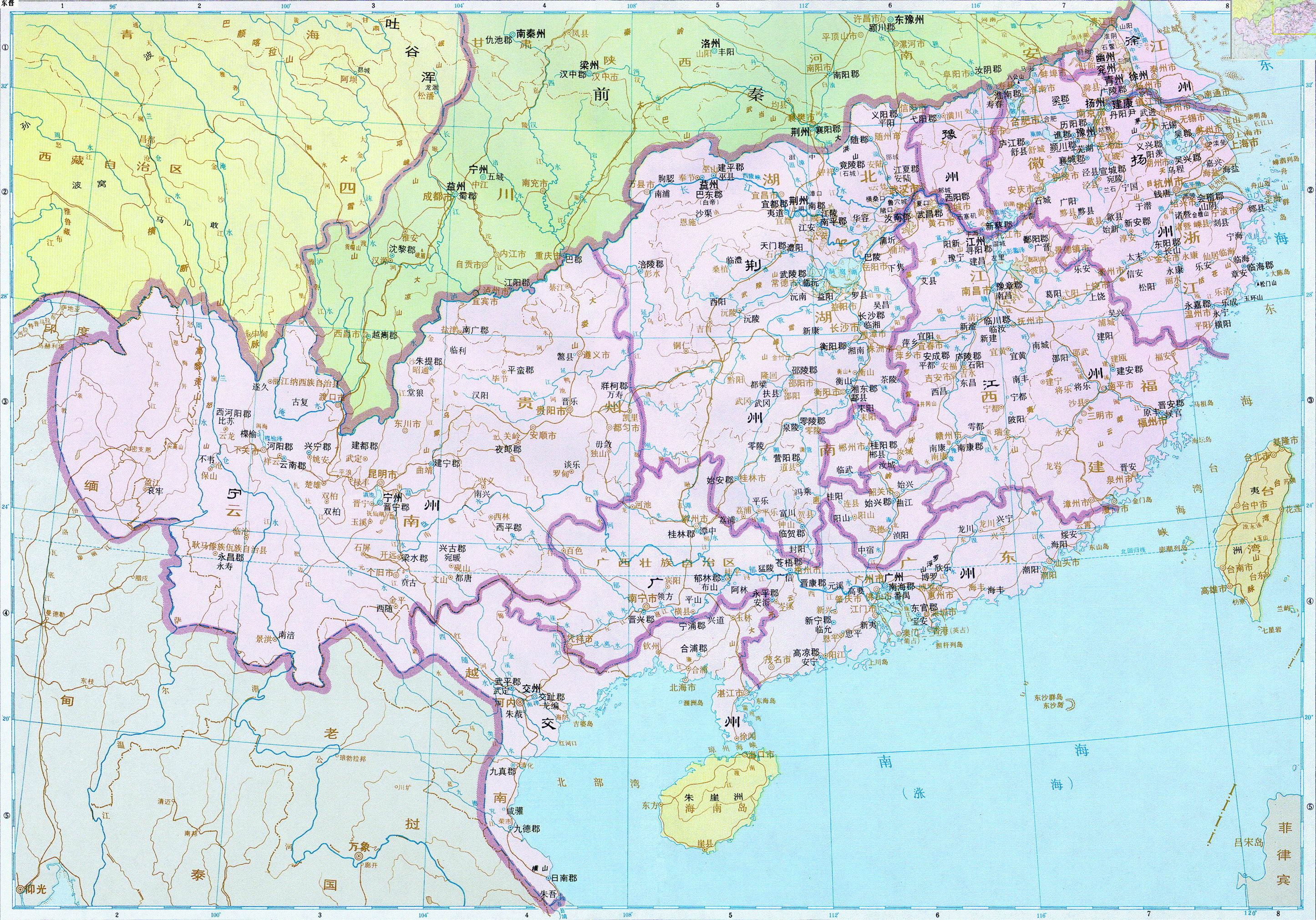 東晉行政區劃