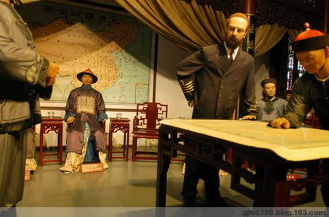 威海劉公島中國甲午戰爭博物館歷史人物蠟像
