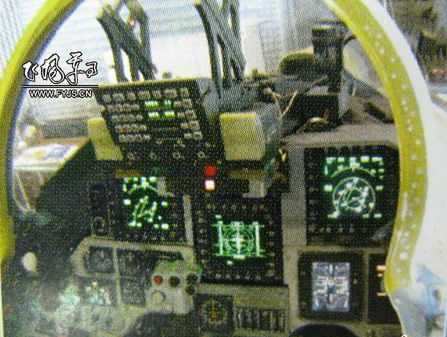 殲-11B座艙，採用國產綜合火控系統