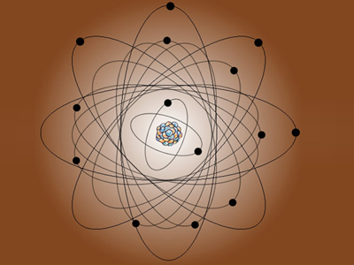 矽原子結構三維圖