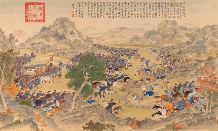清軍平定噶爾丹之戰畫卷