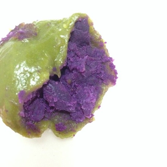 柳葉紫薯青團