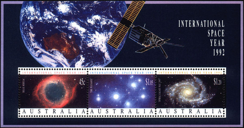 國際空間年 澳大利亞 1992郵票