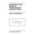 Introduction to the Design of Transconductor-capacitor Filters Introduction to the Design of Transconductor-capacitor Filters