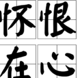 懷恨在心 懷恨在心