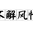 不解風情(詞語) 不解風情(詞語)