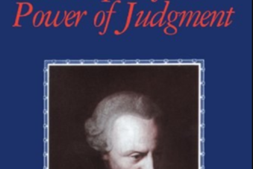 Critique of the Power of Judgment Critique of the Power of Judgment