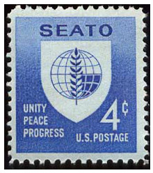 一枚以東南亞條約組織作為主題的美國郵票