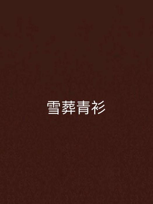 雪葬青衫 雪葬青衫