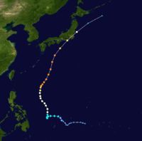 超強颱風蘭恩 路徑圖