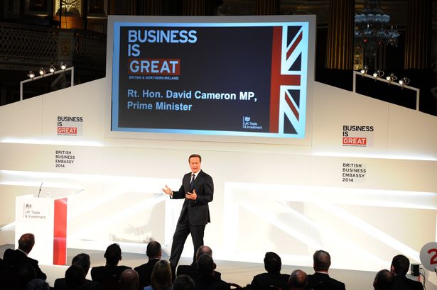 英國前首相卡梅倫開幕演講