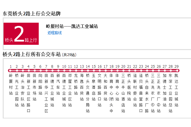 橋頭公交2路 橋頭公交2路