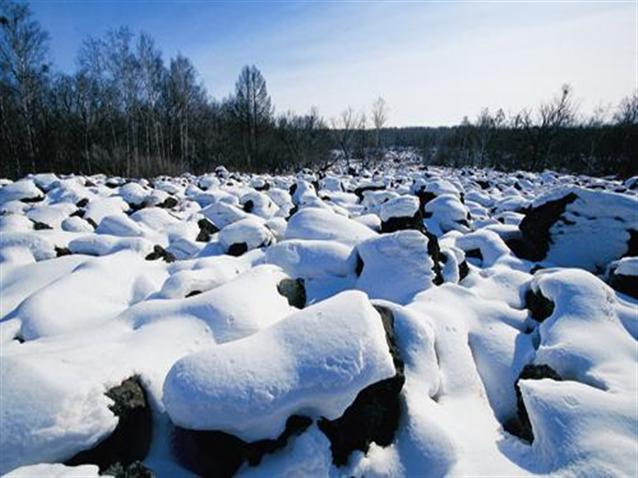 黑龍江五大連池國家級自然保護區雪景