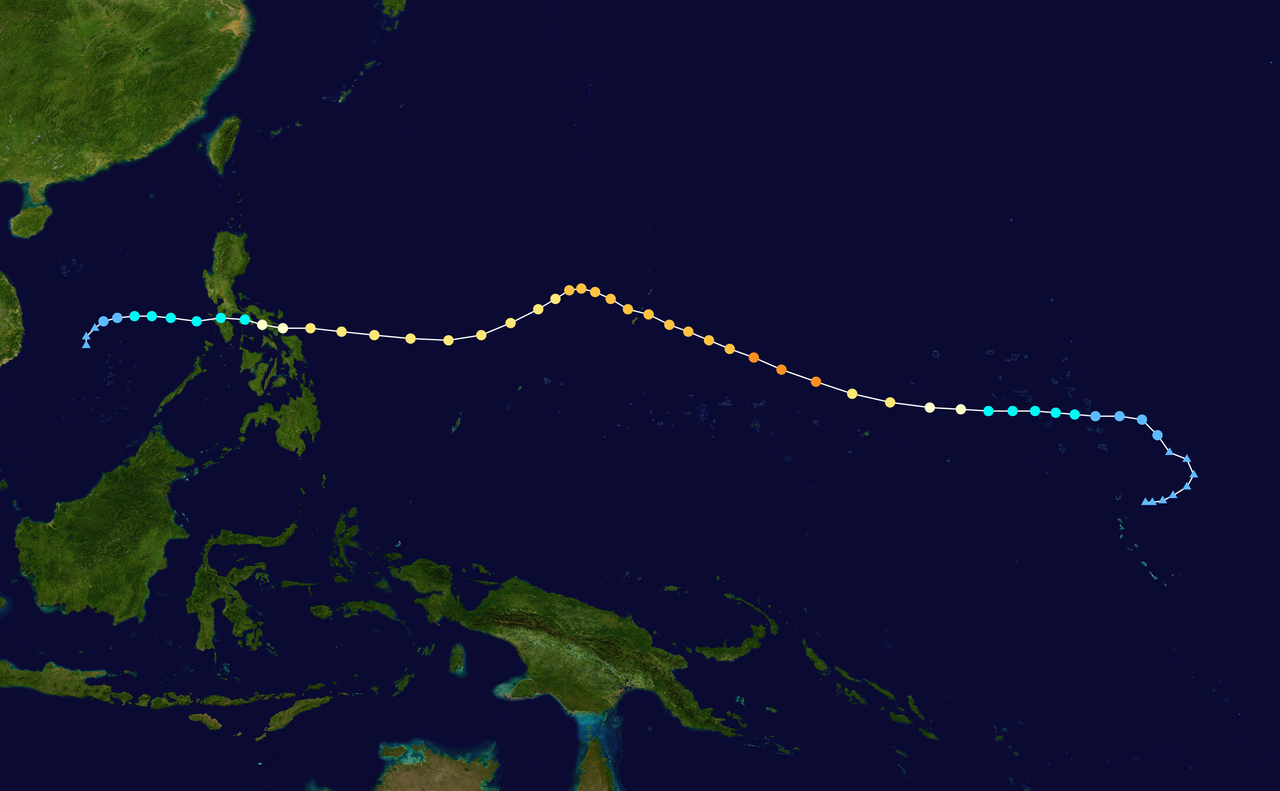 颱風Roy的路徑圖