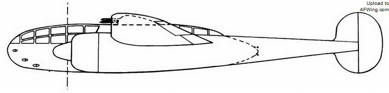 最初的諾斯羅普雙發單翼雙尾撐夜戰方案