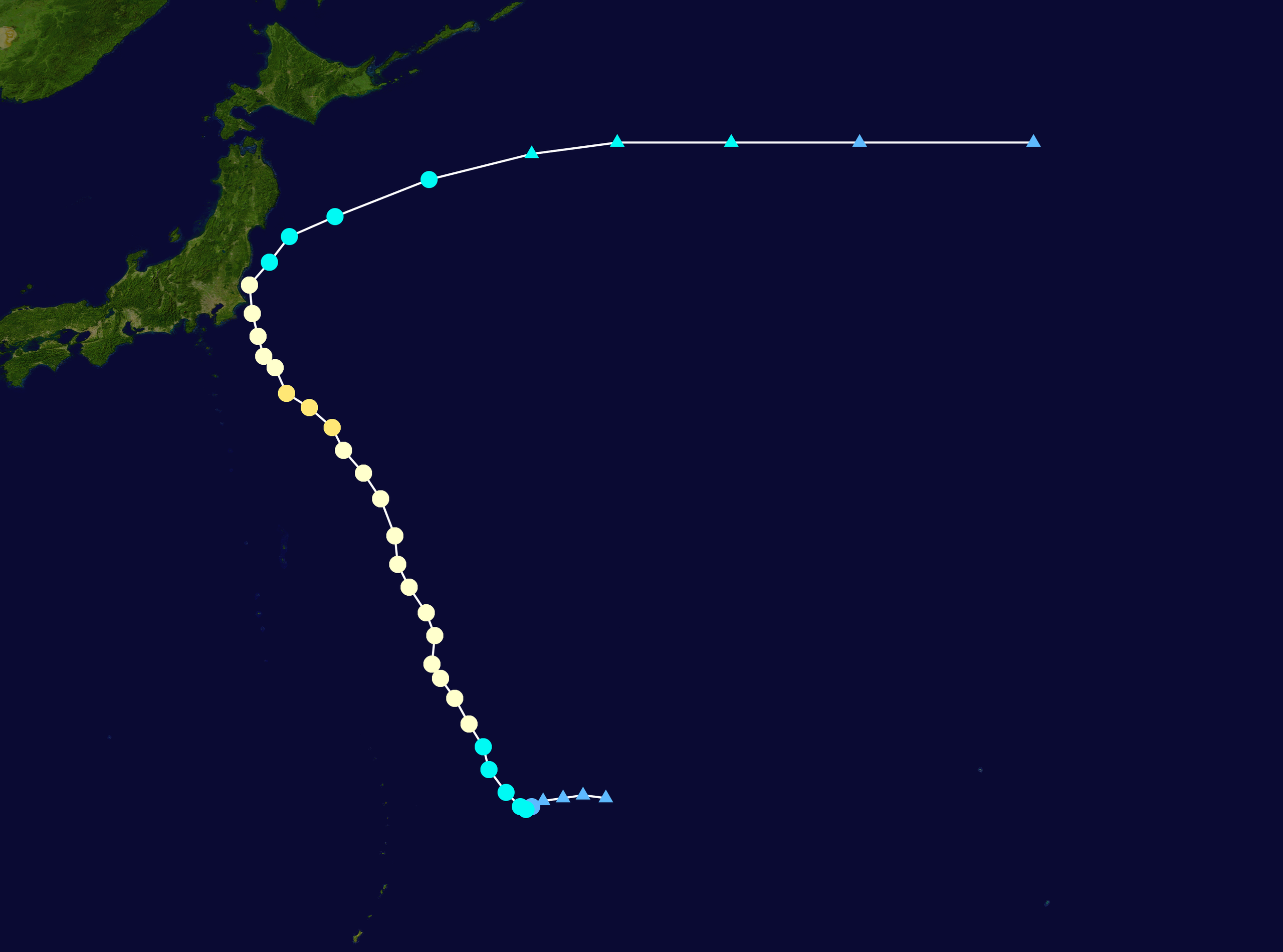 強颱風珊珊 路徑圖