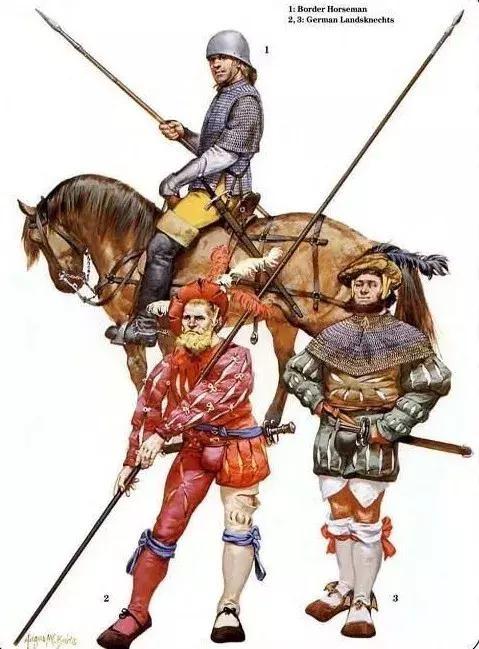 亨利八世軍隊中的北方邊地騎兵與德意志僱傭步兵