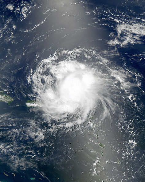 熱帶風暴（克里斯）衛星雲圖