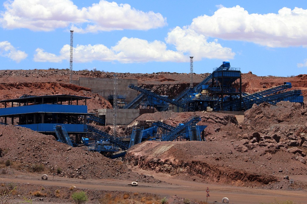 集團公司在南非礦山項目一角
