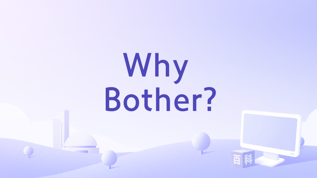 Why Bother?
