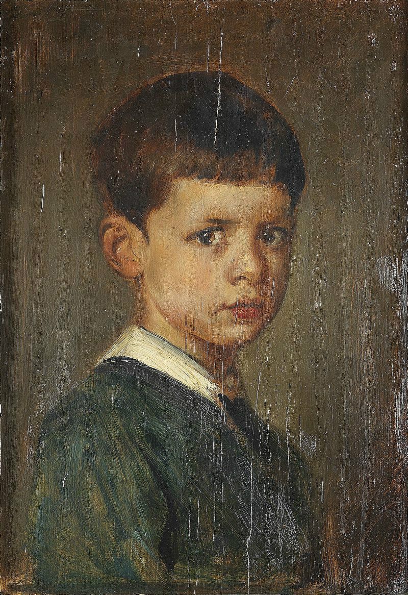 著名畫家倫巴赫1874年為他畫的畫像