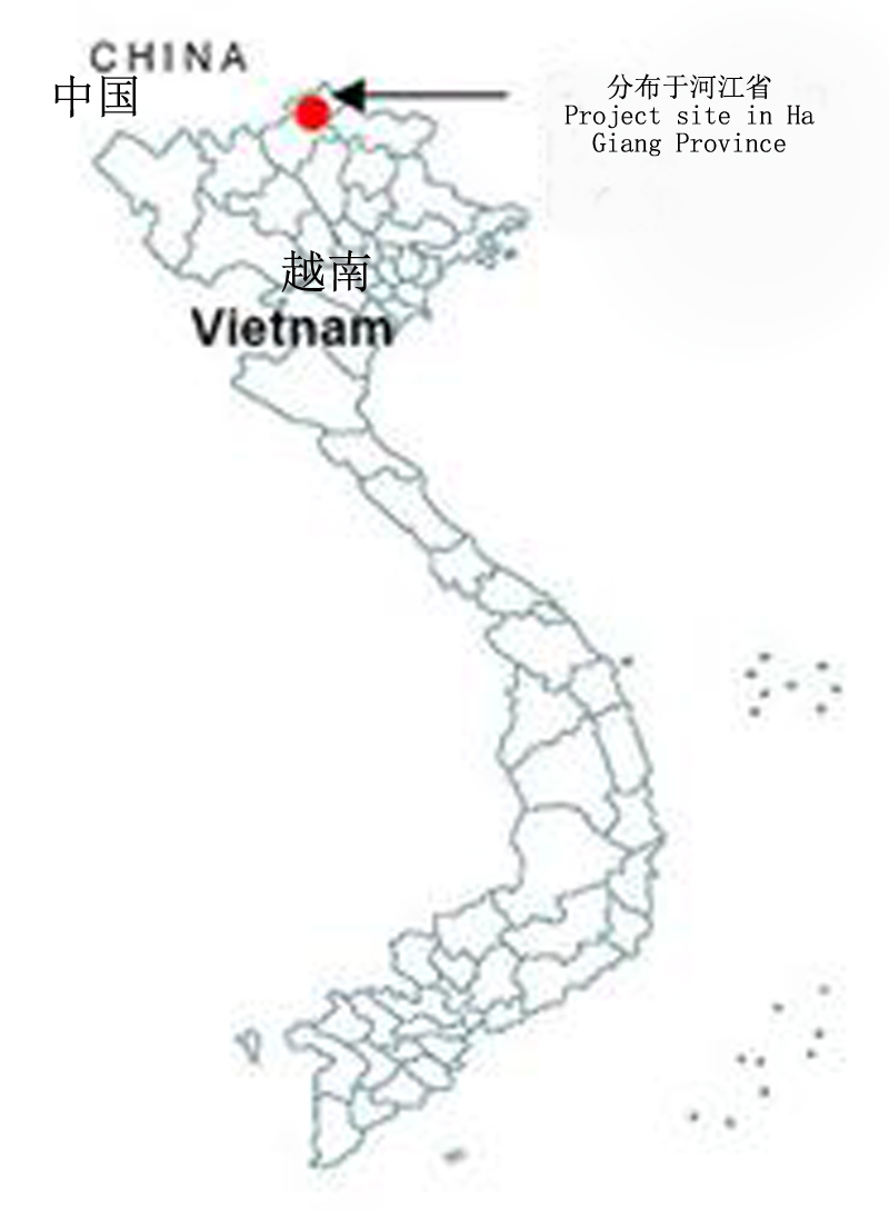 越南金絲猴分布圖