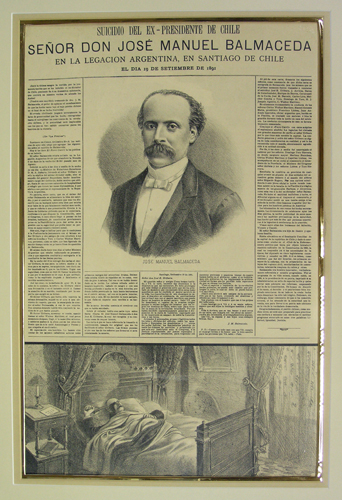 智利報紙1891年9月19日報導巴爾馬塞達自殺的新聞