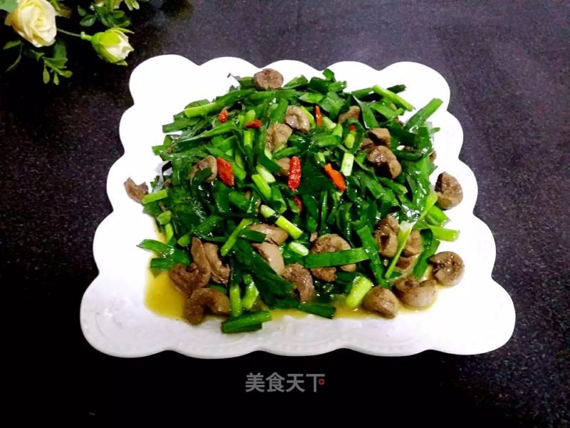 羊腰炒枸杞韭菜