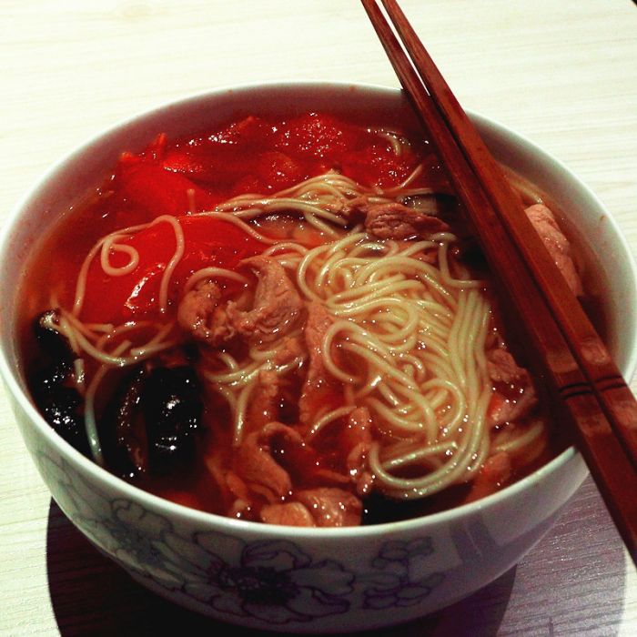 茄汁湯麵 茄汁湯麵