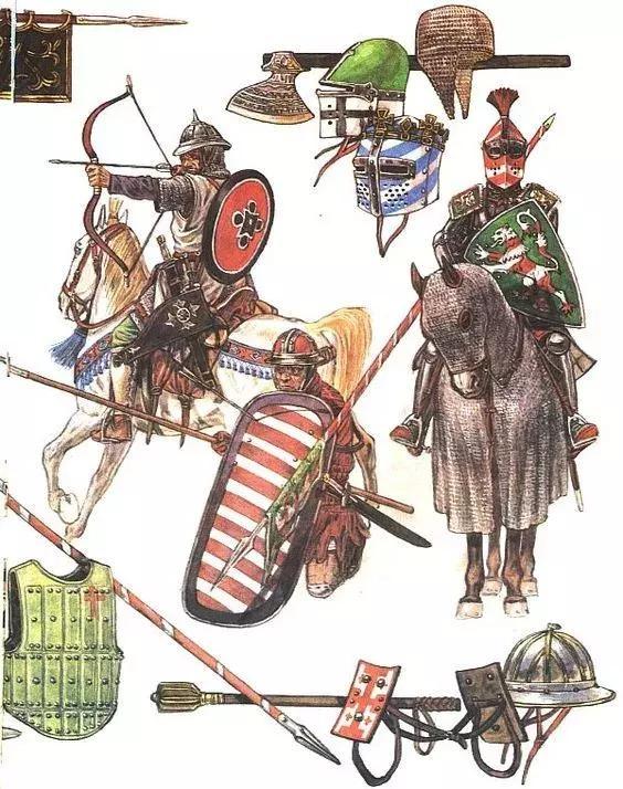 十字軍騎士 步兵與敘利亞本地的基督教輕騎兵