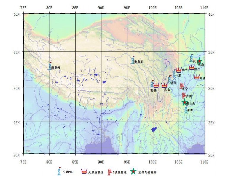 青藏高原及周邊關鍵區大氣綜合觀測體系