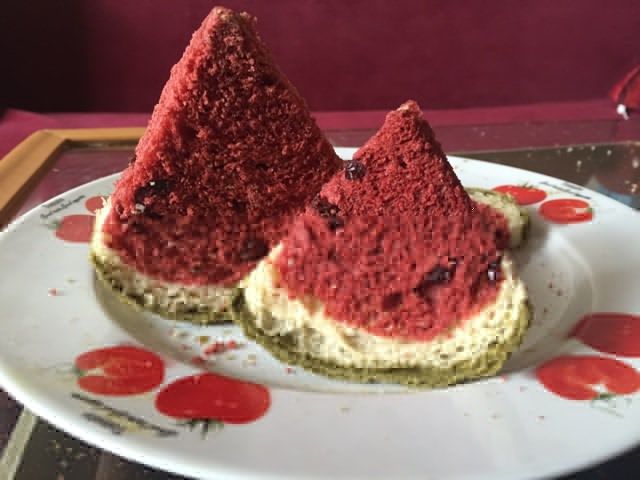 西瓜吐司麵包 西瓜吐司麵包