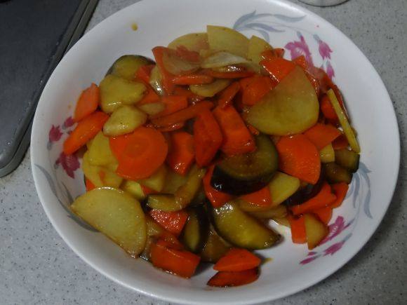 土豆片炒胡蘿蔔