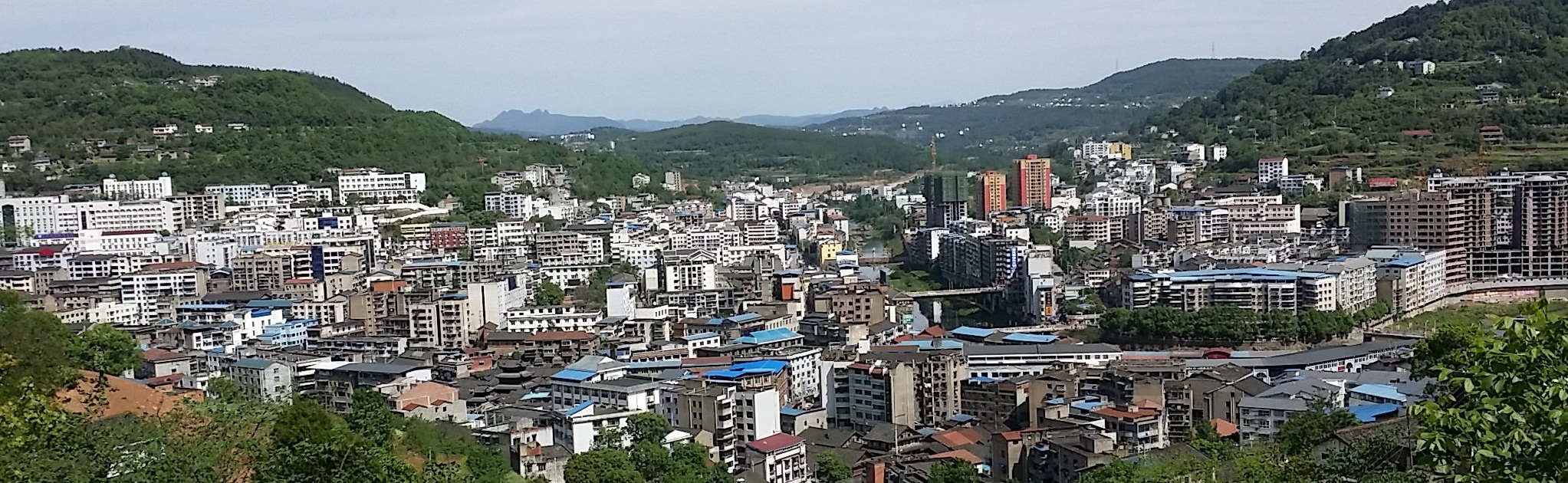 普安鎮城區全景（2015年）