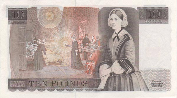 英國護理學先驅弗洛倫絲·南丁格爾（1820-1910）