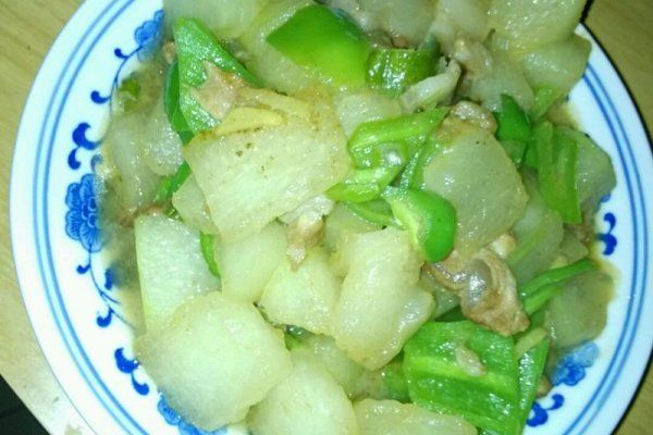 青椒冬瓜片 青椒冬瓜片